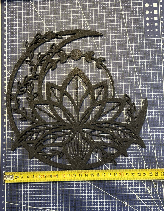 Décoration murale lotus lunaire imprimée en 3D