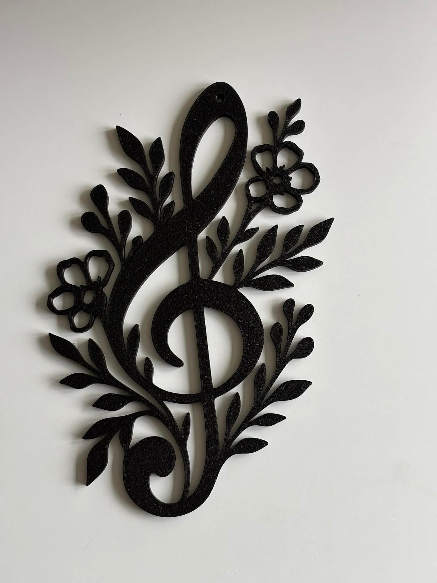 Décoration murale clef de sol imprimée en 3D