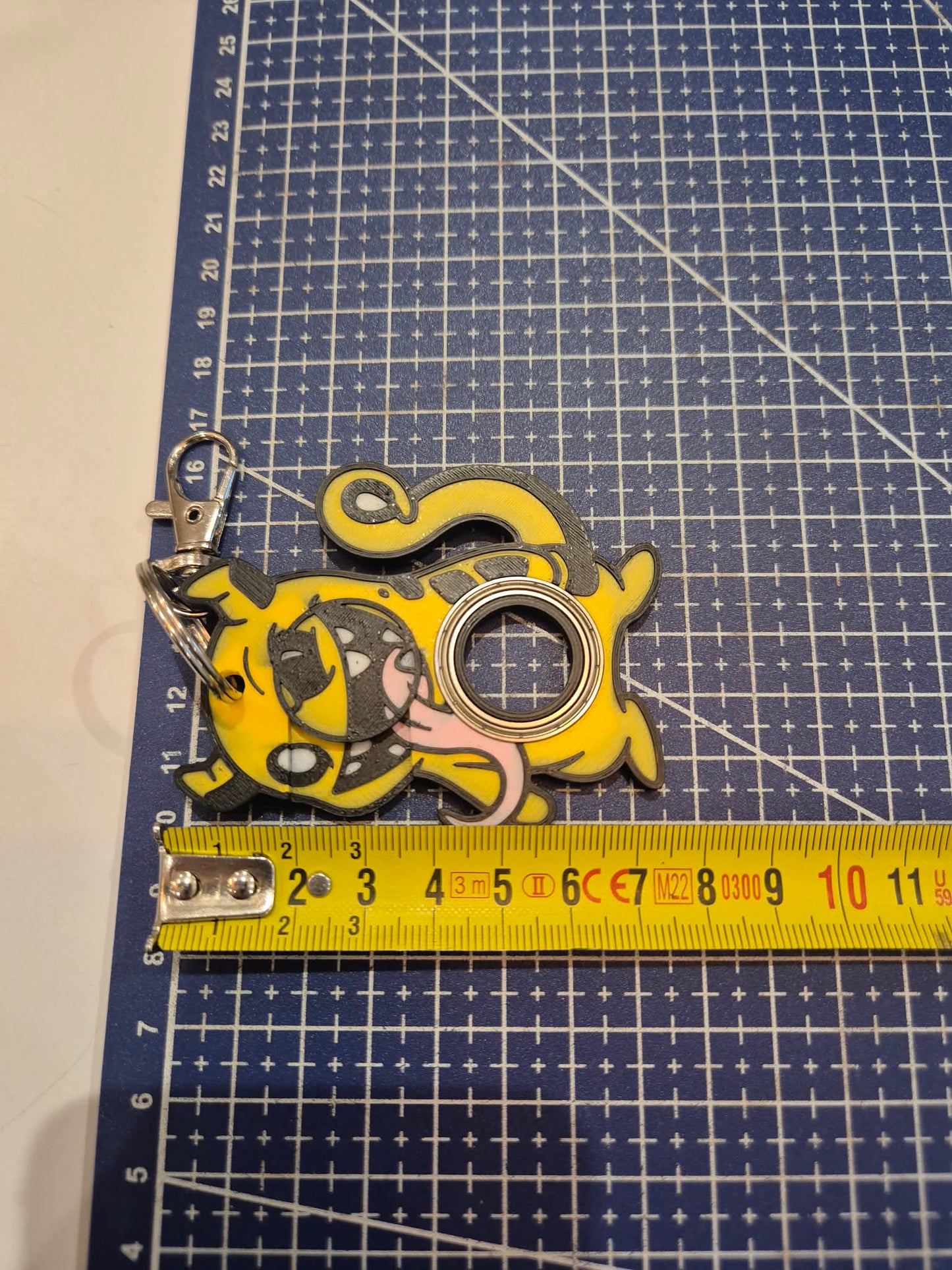 Porte-clé Fidget Spinner & Jeton Caddie 2-en-1 - Modèle "Kro-Mignion" - Impression 3D