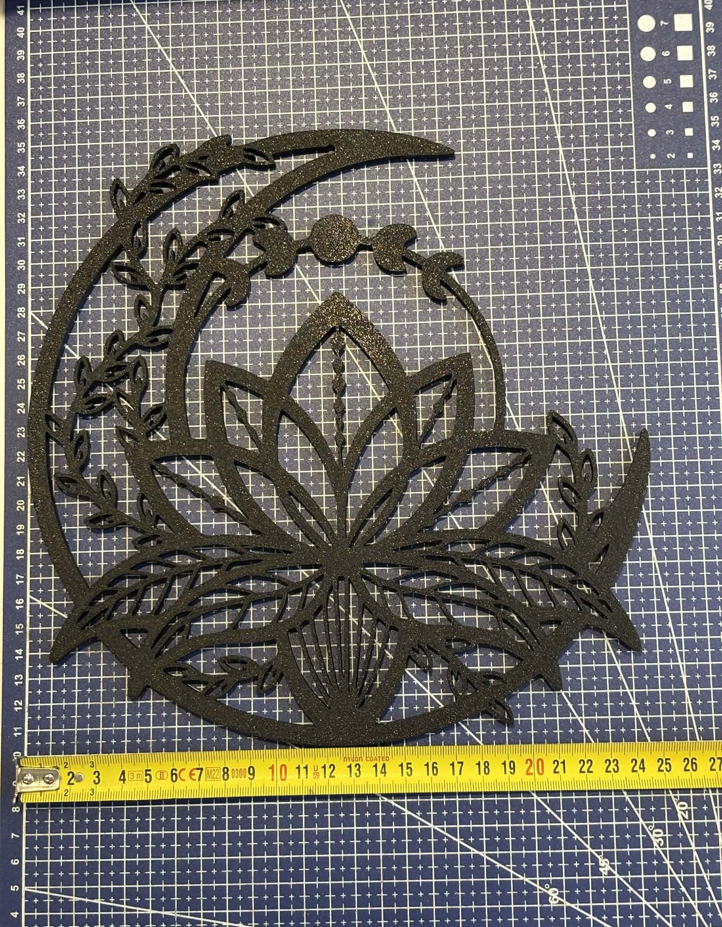 Décoration murale lotus lunaire imprimée en 3D