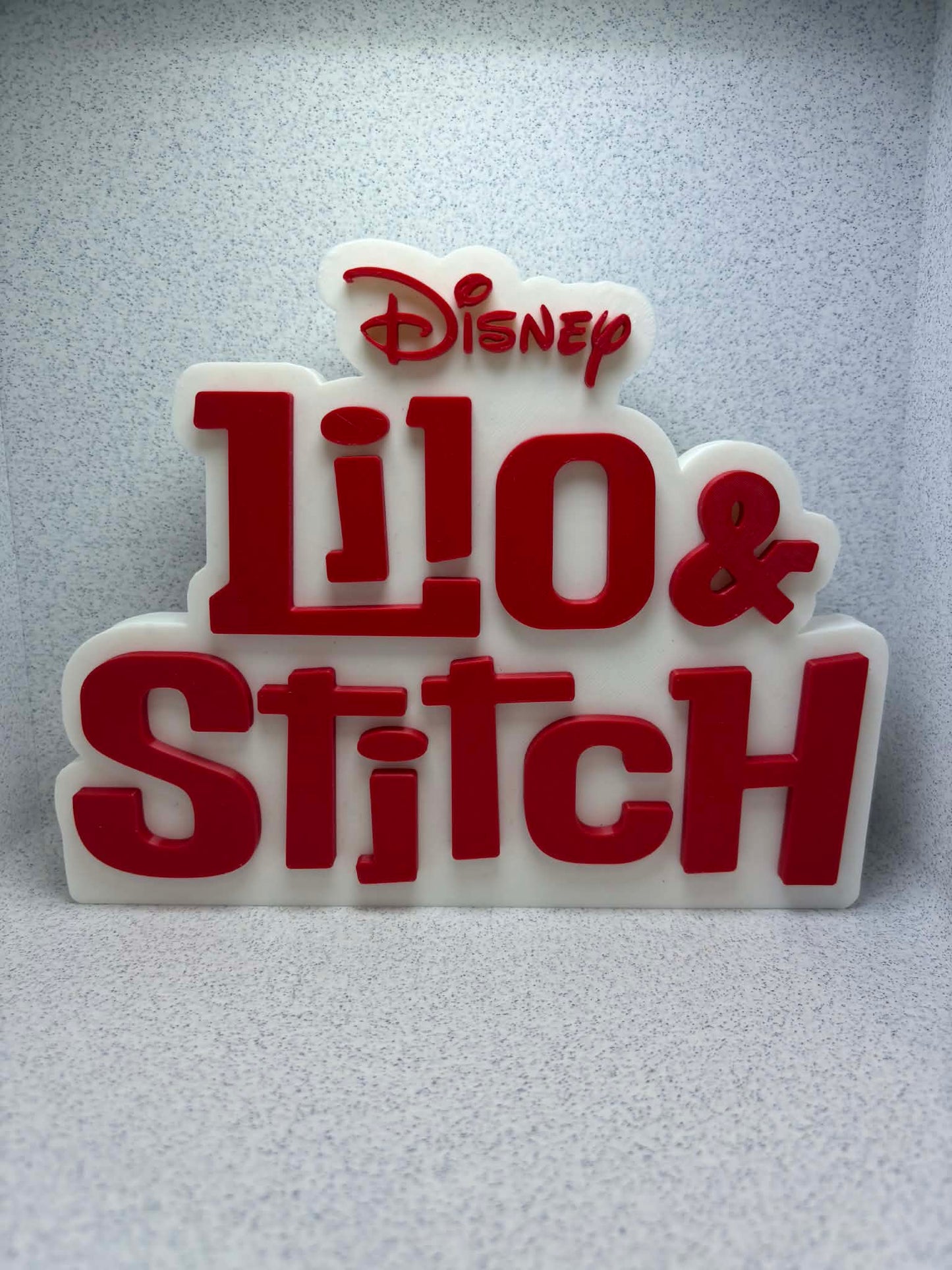 Logo Décoratif Lilo et Stitch imprimée en 3D