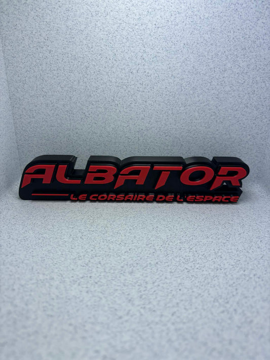 Logo Décoratif Albator imprimée en 3D