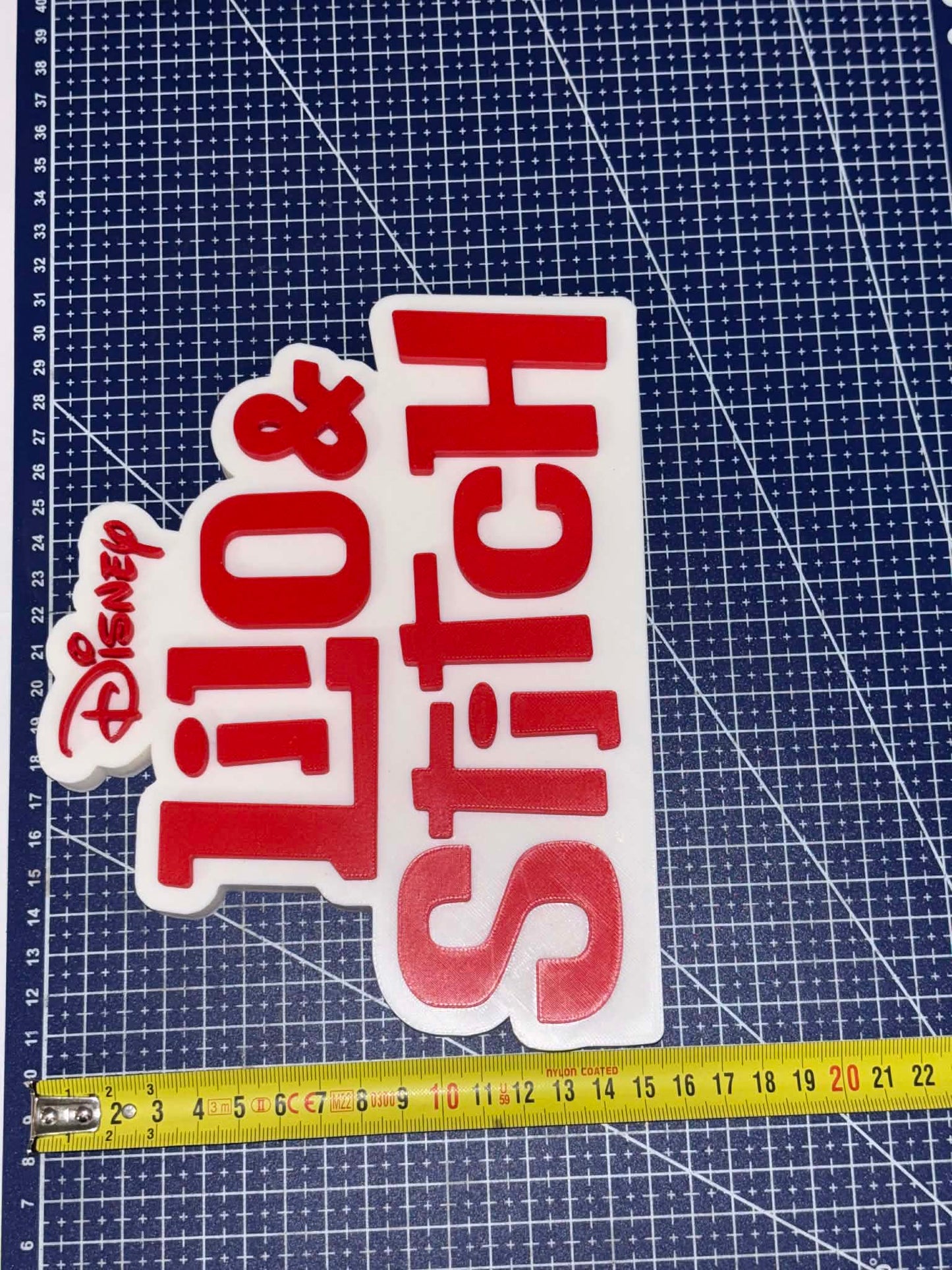 Logo Décoratif Lilo et Stitch imprimée en 3D