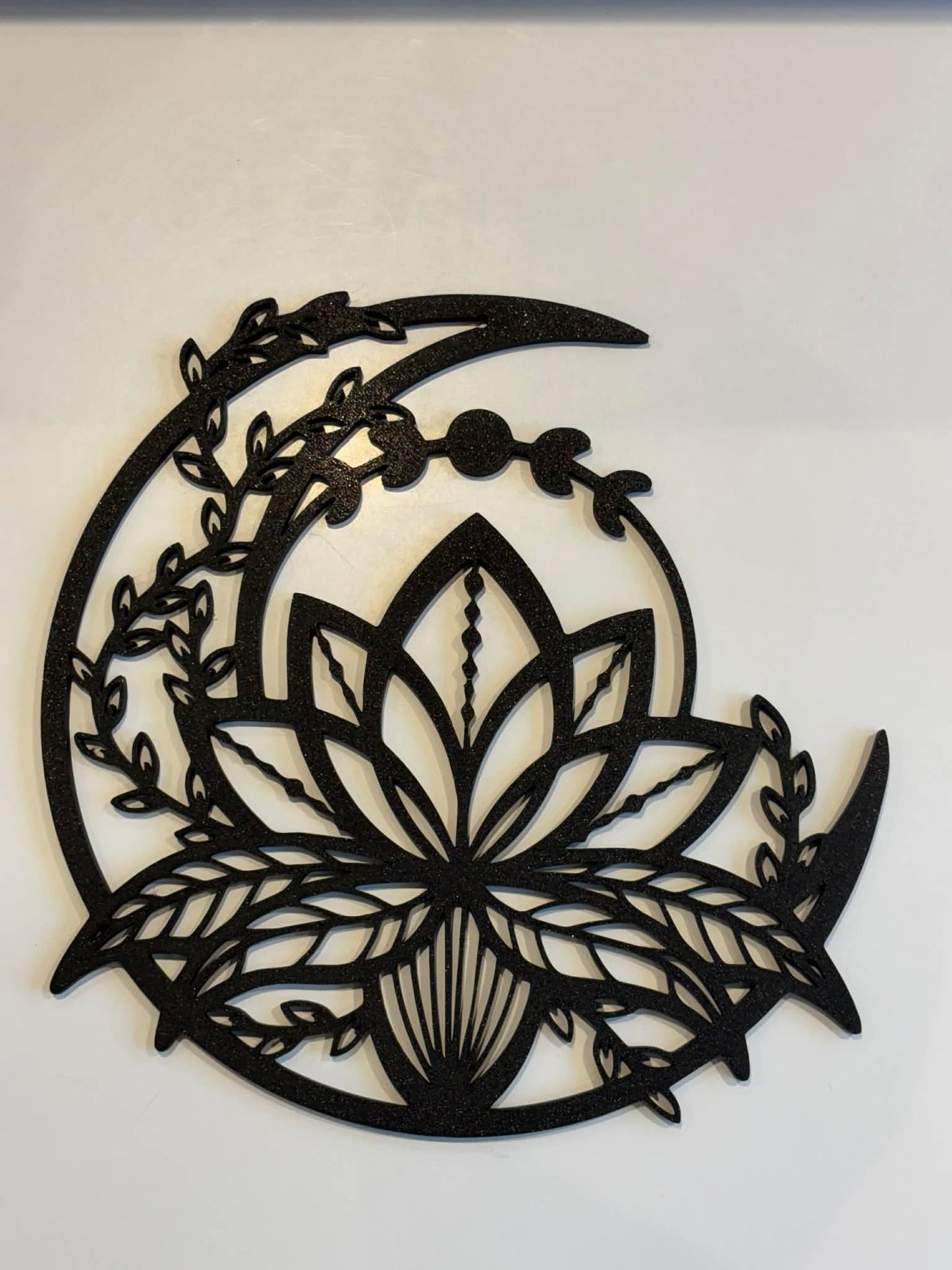 Décoration murale lotus lunaire imprimée en 3D