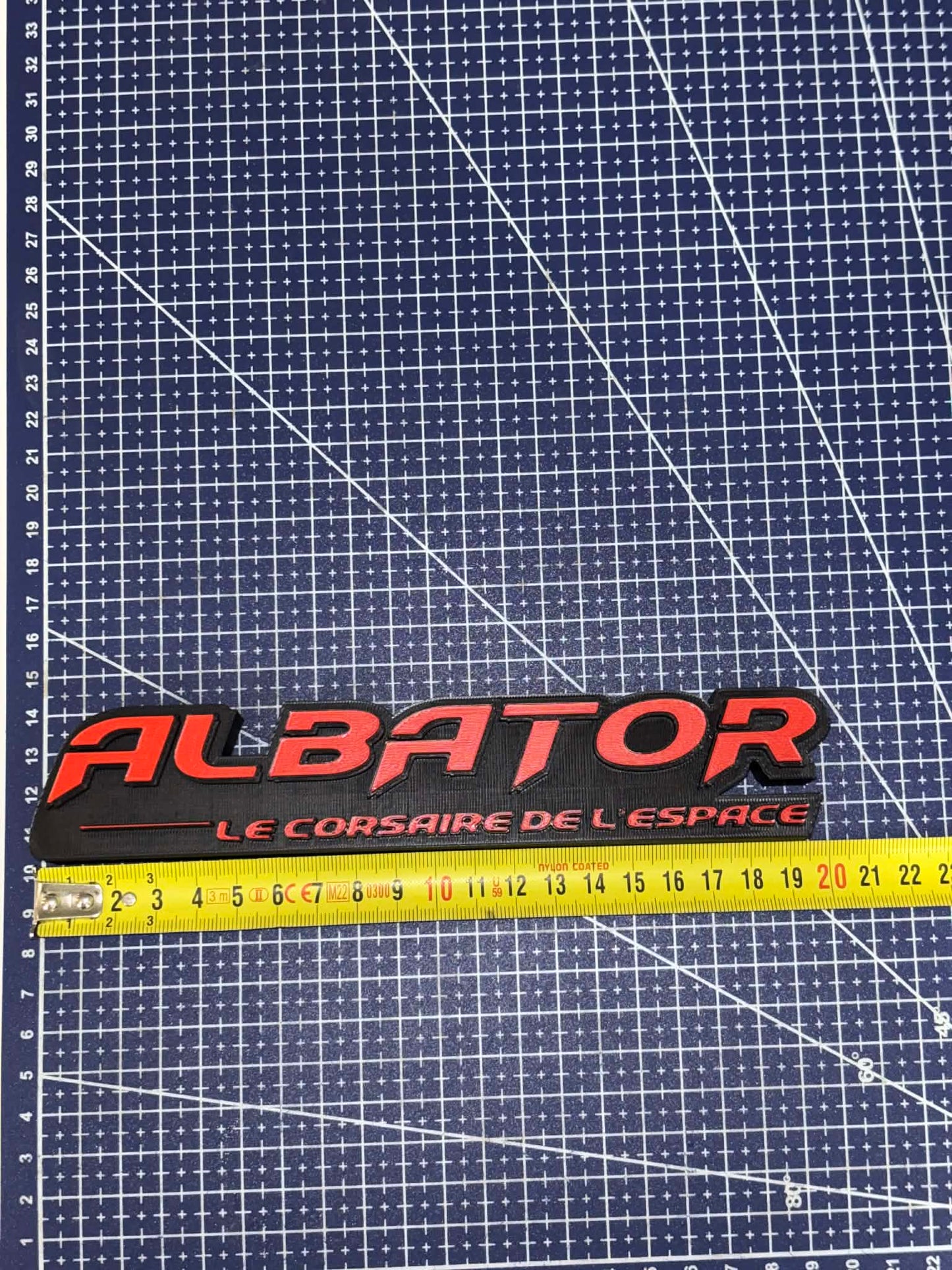 Logo Décoratif Albator imprimée en 3D