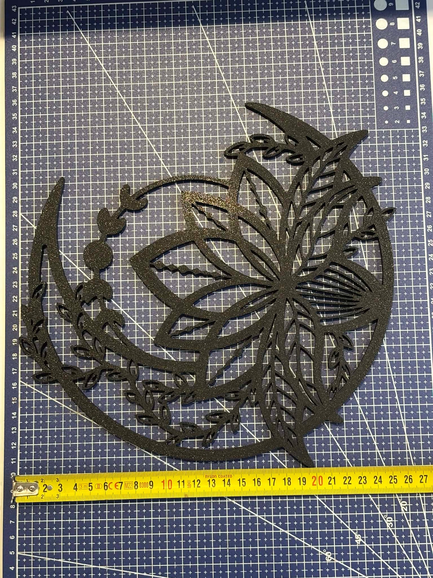 Décoration murale lotus lunaire imprimée en 3D